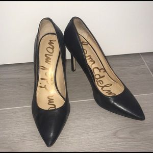 Sam Edelman Black Leather Heels